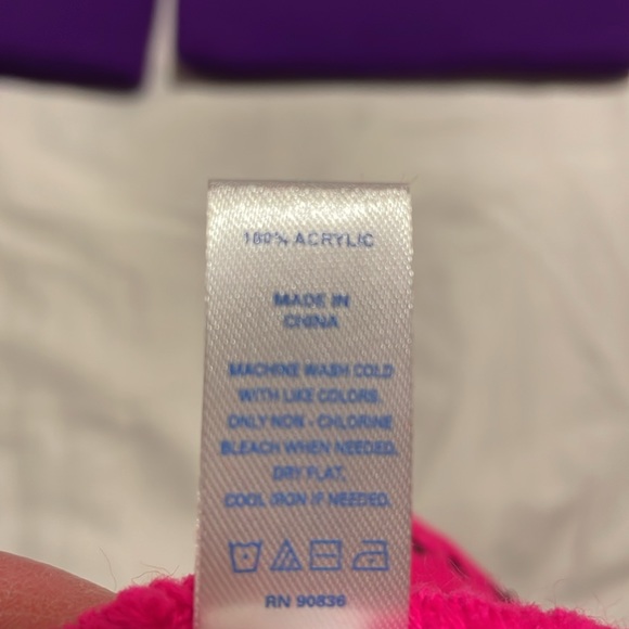 Bundle of 3 purple and pink I identify as a witch beanies - Picture 5 of 5